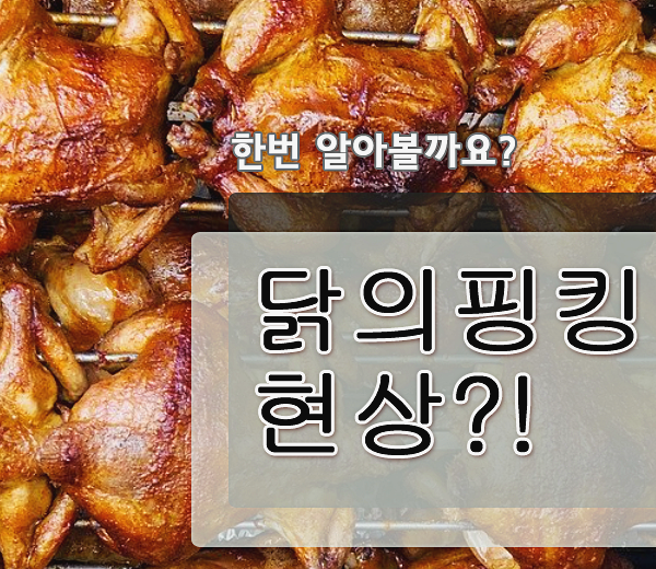  덜 익은 치킨인줄 알았는데.. 치킨 핑킹현상이라구요?!
