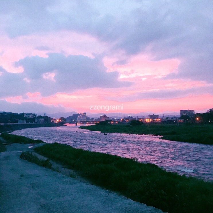 [2019] 내가 찍은 풍경 : 분홍으로 물든 저녁 노을