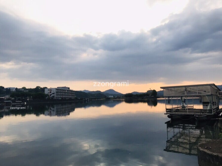 [2019] 내가 찍은 풍경: 해지는 미쿠마 강 (大分県日田市三隈川)