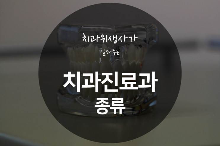  치과 진료과 ) 치과위생사가 알려주는 치과의 세부 진료과목