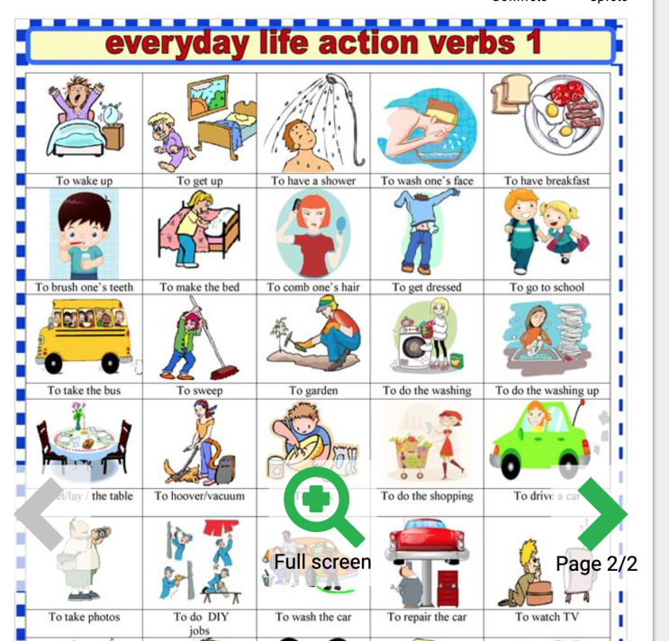 초등 혼자 영어 공부법 2: action verbs