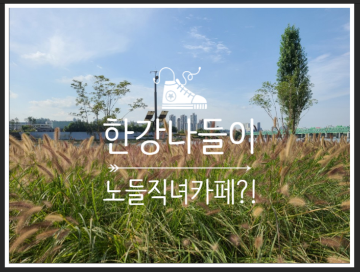  한강 이촌공원 노들직녀카페