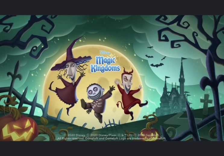 [디즈니매직킹덤] Disney Magic Kingdoms: Update 44 Preview : &lt;크리스마스의 악몽&gt; 로크, 쇼크, 배럴 캐릭터 추가