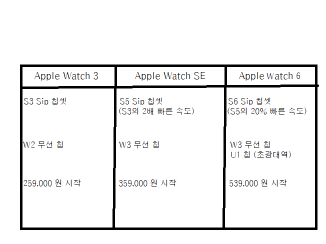  애플워치SE 구매기 및 애플워치 입문 / 애플워치 6세대 와 SE의 차이점(3세대 비교 추가)