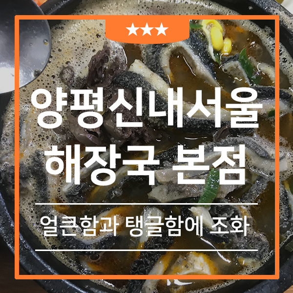  양평 최강 맛집 푸짐하고 얼큰한 양평신내서울해장국(feat.양평 현지인이 추천하는 양평 해장국의 메카)
