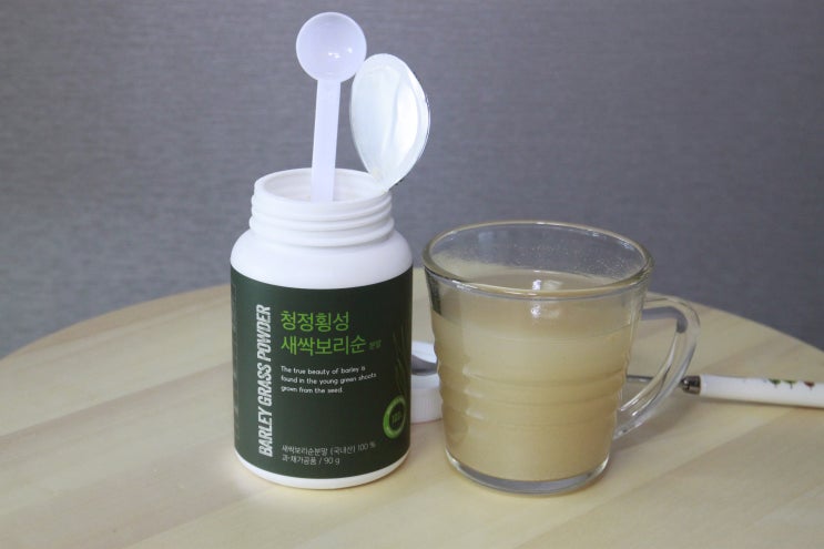  간편하게 새싹보리먹는법 자연지애 청정횡성 새싹보리순분말