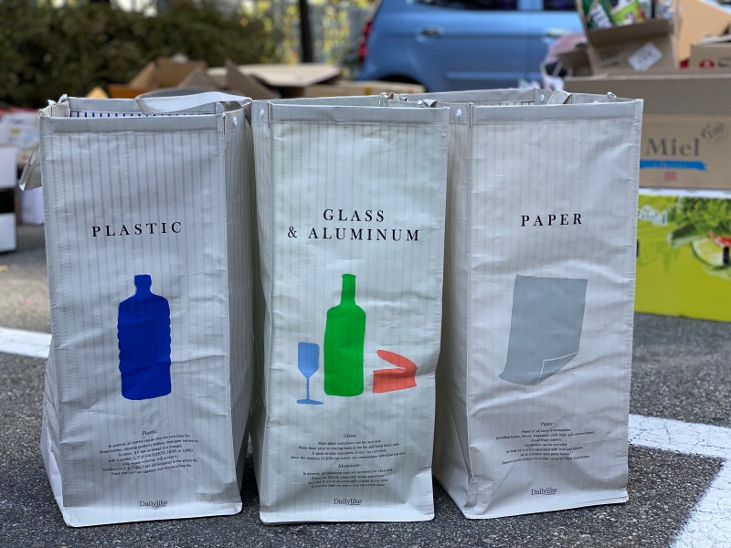 데일리라이크분리수거함. 타포린 분리수거함 세트. 분리수거함추천. 예쁜분리수거함