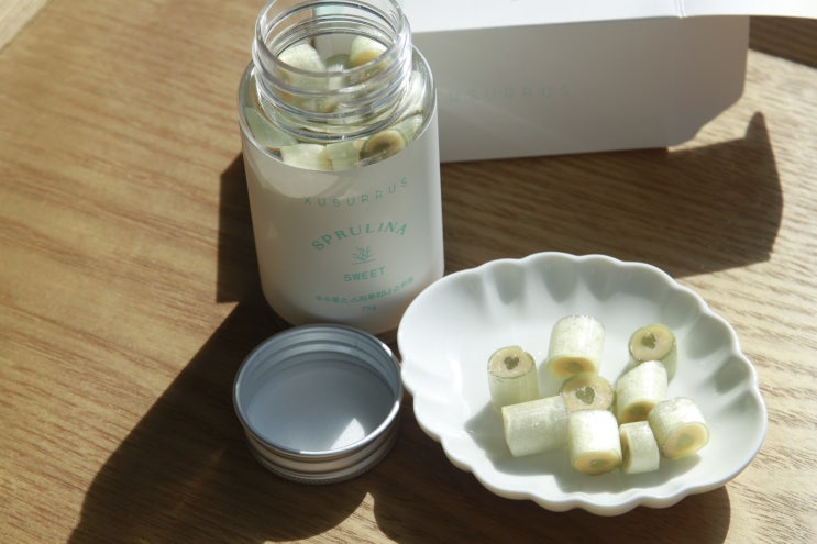  저당간식 청포도맛 수수루스 스피루리나 스위트