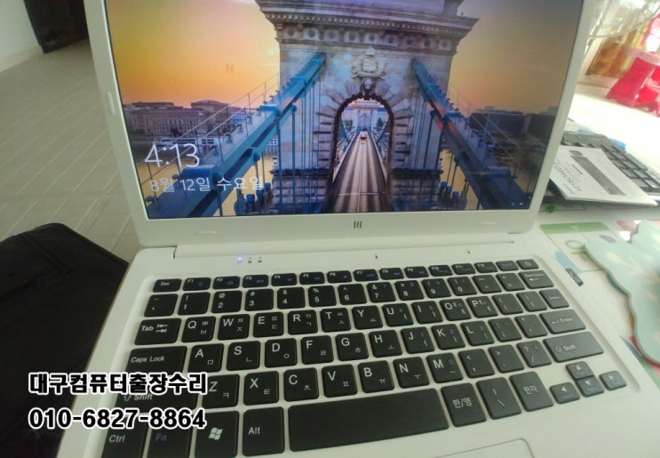 동구 효목동 컴퓨터 수리 엠피지오 MPGIO ARES11 노트북 넷북 윈도우10 설치 의뢰건 신암동 컴퓨터 수리