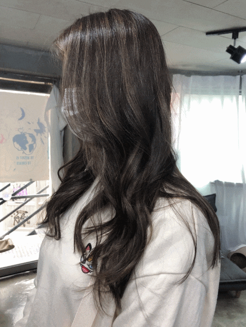  직장인염색으로 추천 , 염색추천 홍대 미용실 왓칼의 하이라이트염색스타일