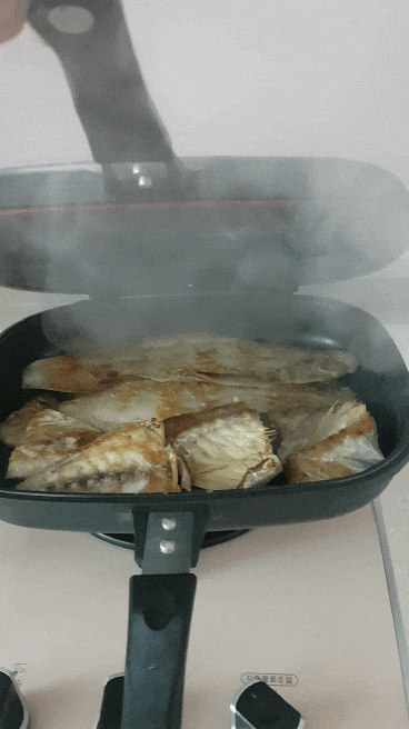 테팔양면팬,양면후라이팬으로생선구이 즐겨먹어요