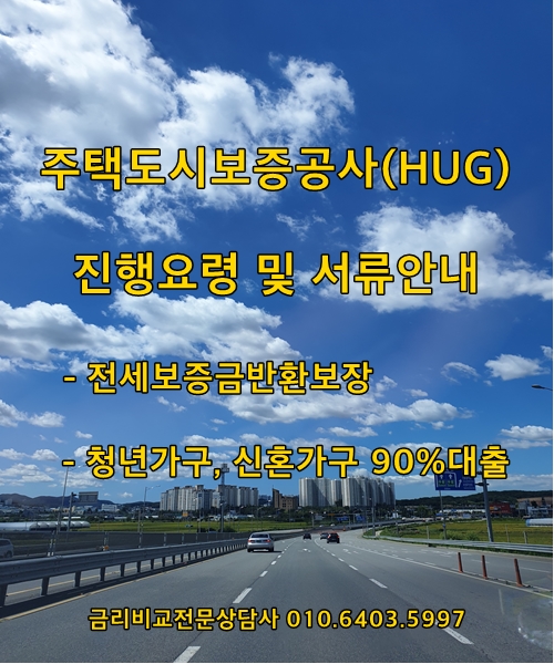 주택도시보증공사(HUG)안심전세대출 대출진행안내 및 서류준비 안내(금리비교전문상담사)