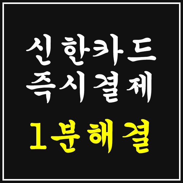  신한카드 선결제 하는 법, 카드값 선결제 쉬워요