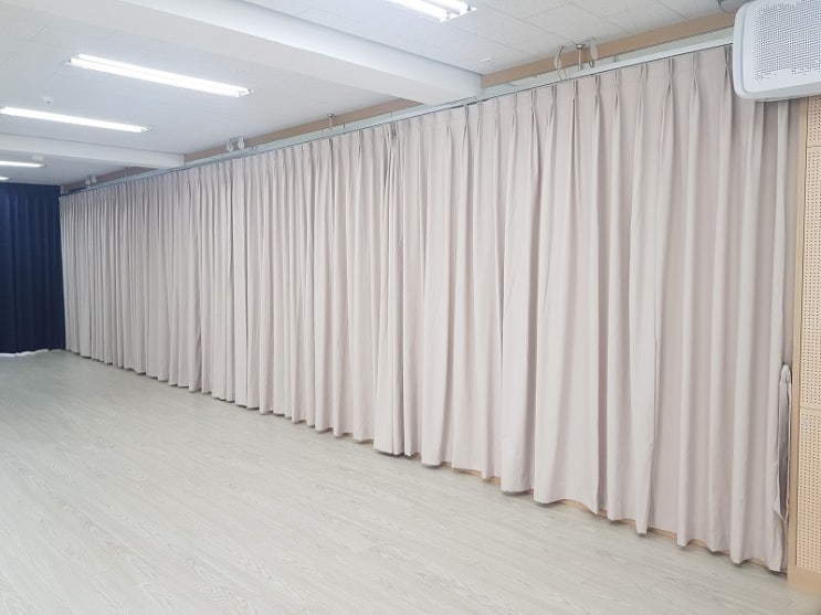  압구정 신구중학교 방염 암막 커튼 블라인드