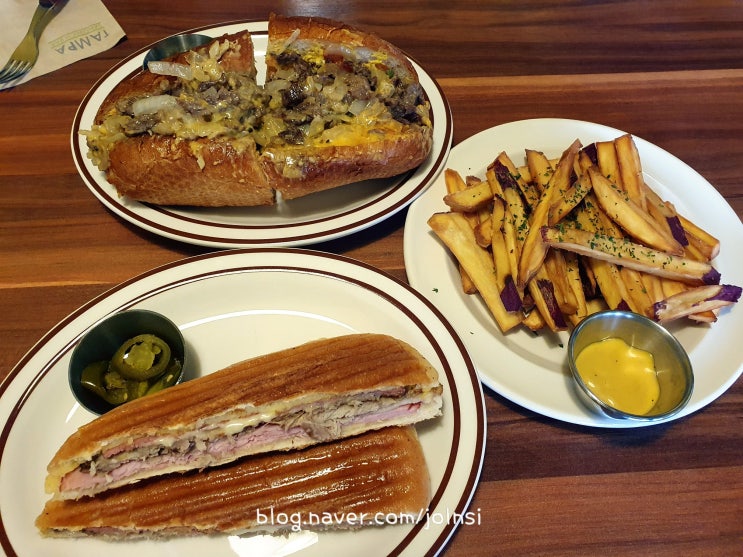 홍대 연남동 맛집 탬파 쿠바 샌드위치 필리치즈스테이크 홍대 샌드위치