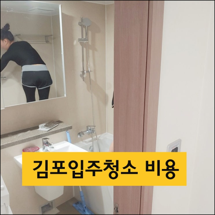  김포입주청소 비용 및 장단점 친동생 부부가 만족했어요