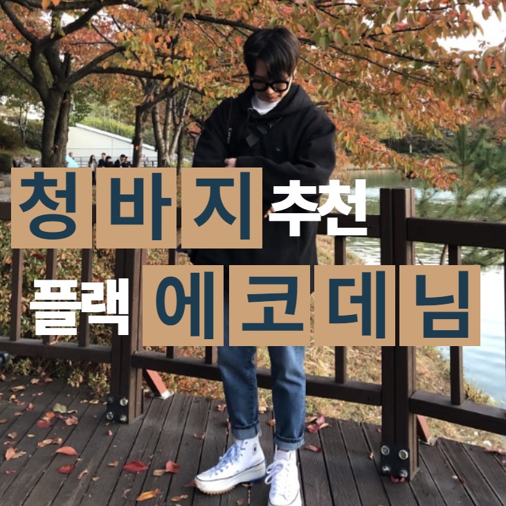  남자 겨울 청바지 추천:플랙(plac) 에코데님 팬츠