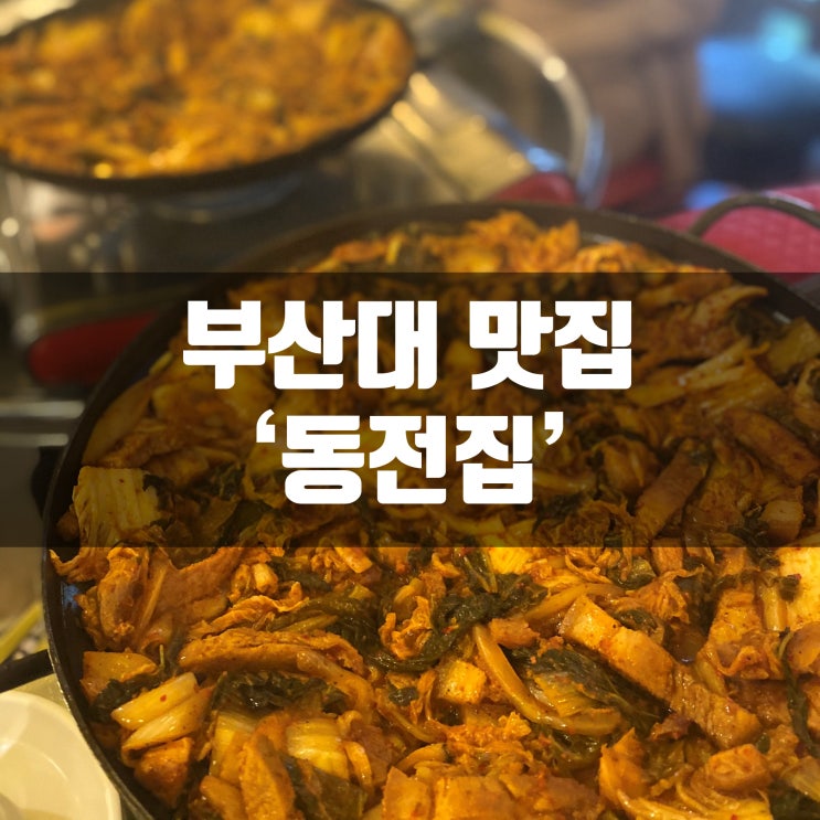  부산대술집 동전집 돼지김치구이 가성비대박!