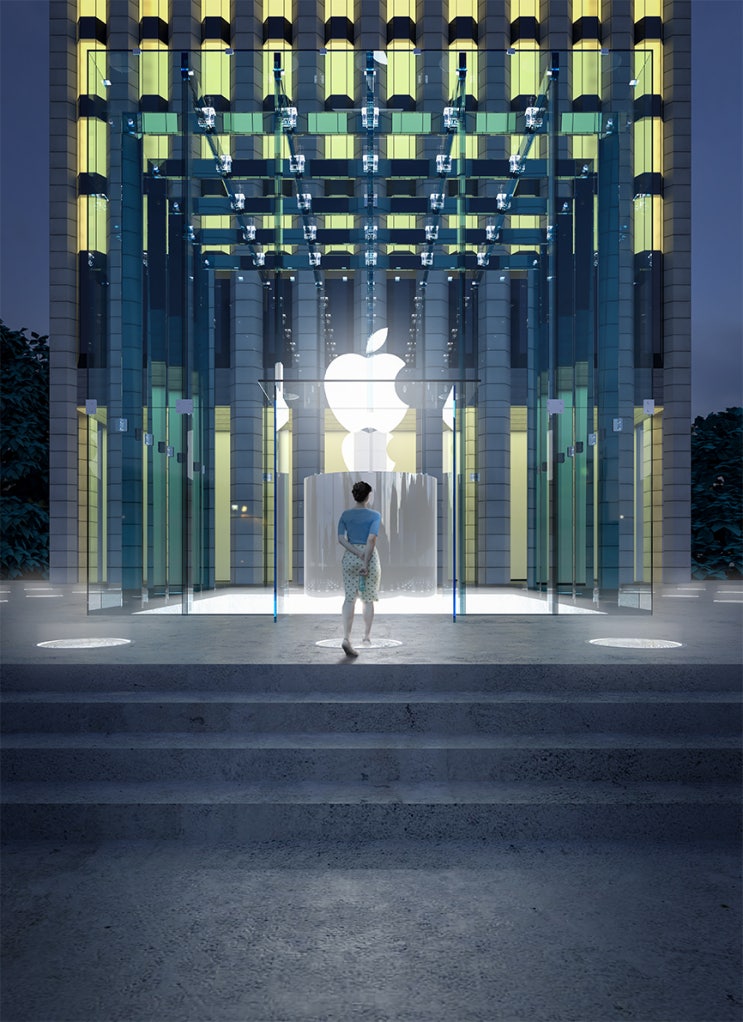  Fifth Avenue _ Apple Store 애플 스토어   ( 브이레이 / 스케치업 / v-ray / sketchup )