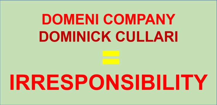  Do Not Believe Dominick Cullari & Domeni Company