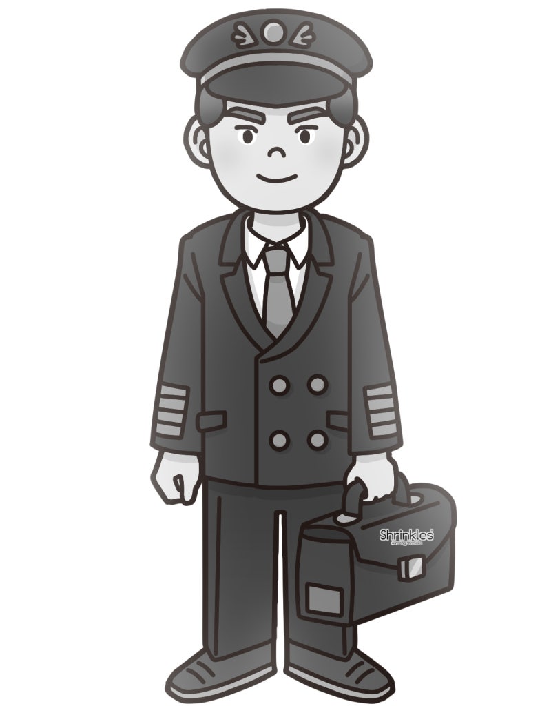 슈링클스도안/직업] 06. 관습형 직업 '항공기조종사' 도안 / 슈링클스 만들기 메이크래프트 : 네이버 블로그, image size:800x1037