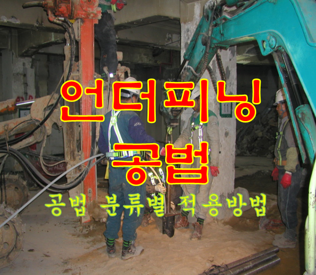 언더피닝 공법 (Underpining) 분류별 적용방법