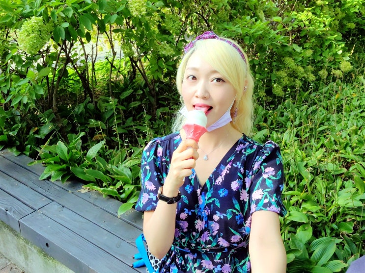  서울숲 피크닉 갤러리아포레 카페리빈 아이스크림과 함께