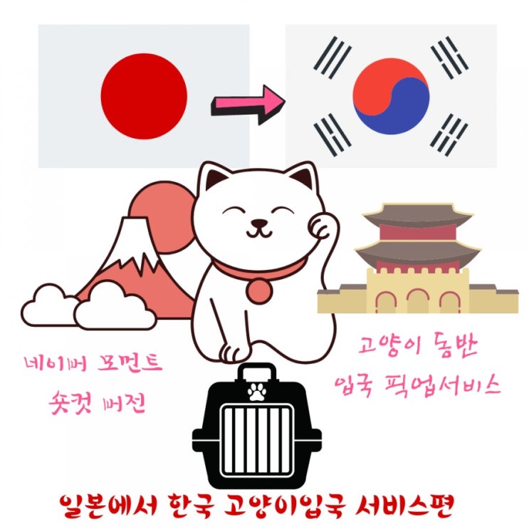 일본강아지검역 고양이 일본검역 입국 출국 카고 운송