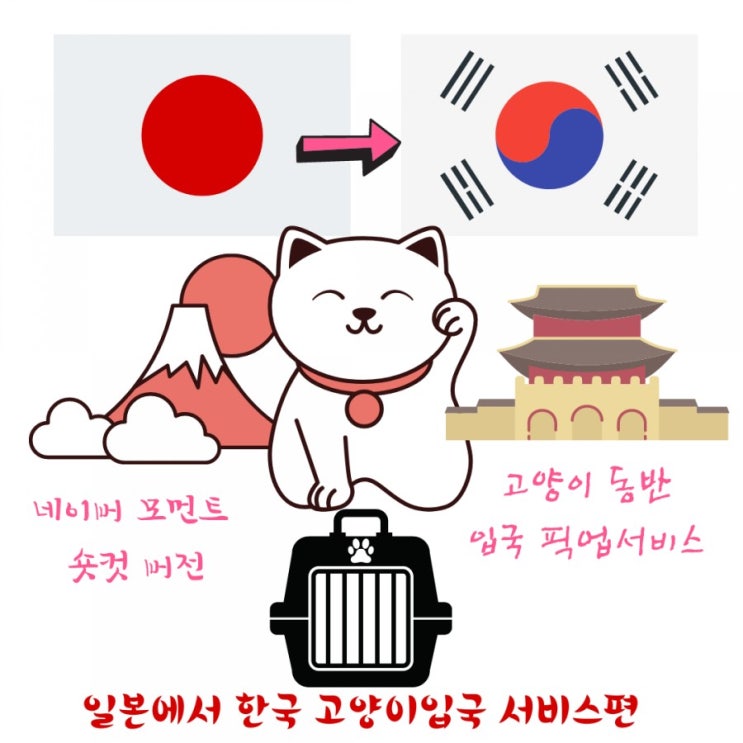  일본강아지검역 고양이 일본검역 입국 출국 카고 운송