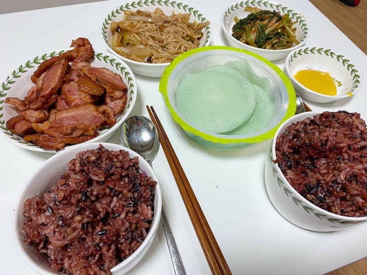  [일상소통/홈쿡] 오리훈제 그리고 오리기름으로!! 집밥한상