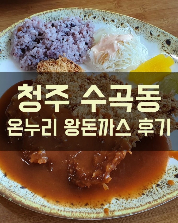  청주 수곡동 돈까스 맛있는 집! 돈까스 먹기 도전하는 온누리왕 돈까스