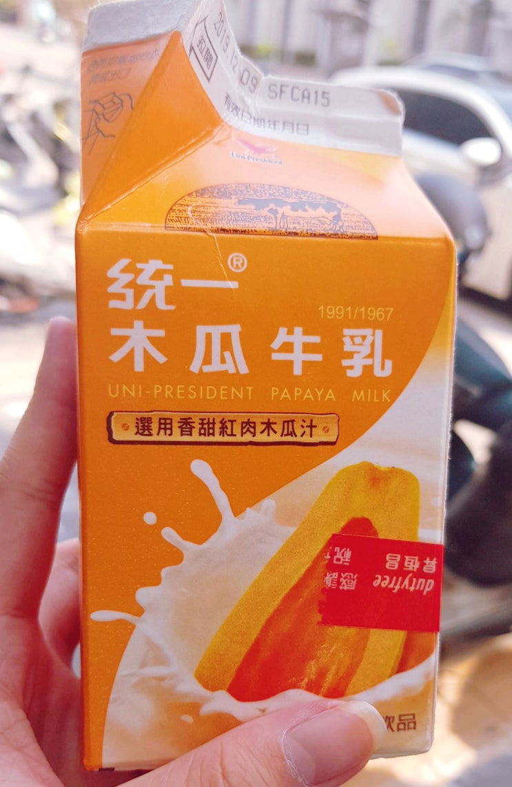 대만여행 3번쨰 음식-파파야우유