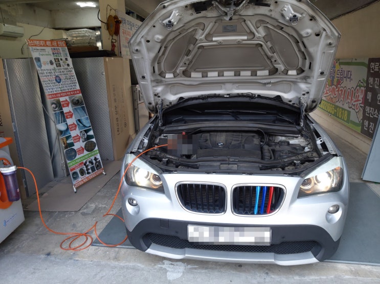 bmw수소크리닝, bmw엔진카본청소, bmw연소실카본제거, bmw엔진출력부족, bmw엔진소음