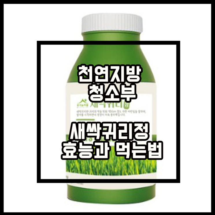  천연지방 청소부 새싹귀리정 효능과 먹는법