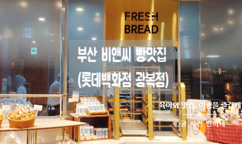 부산 롯데백화점 광복점 비앤씨 사라다빵과 파이만쥬 꼭 먹어야하는 빵!