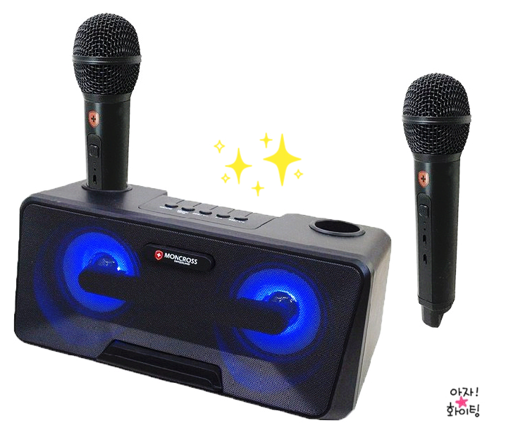  가정용 노래방 마이크도 듀얼이다 - 몽크로스 듀얼 블루투스  노래방 마이크