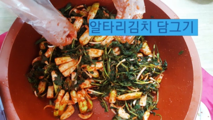  김장 무우로 일찌감치 알타리김치 맛있게 담그기!