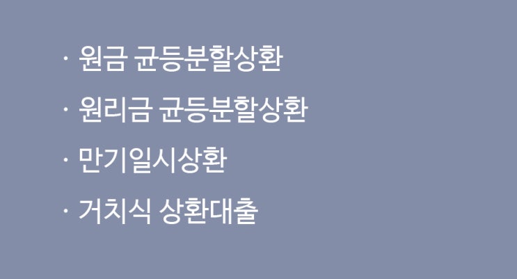  대출 받을 때 확인해야 하는 대출 상환 방식, 이자 계산