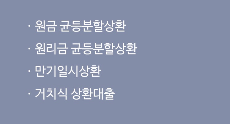 대출 받을 때 확인해야 하는 대출 상환 방식, 이자 계산