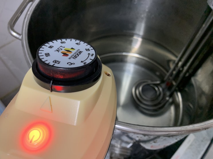  맥주 양조를 위한 우주전열 돼지꼬리히터 2개 구입 후 사용기