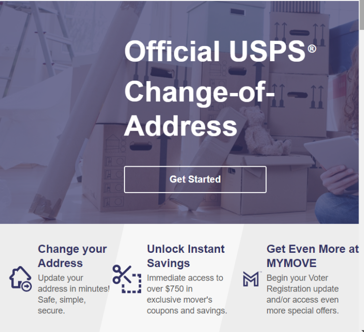  미국 이사 후 주소 변경 신청 USPS 거주 증명
