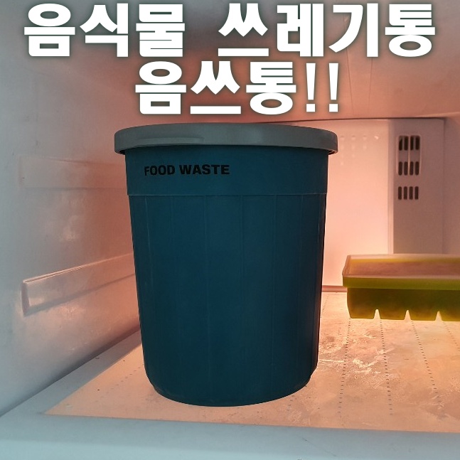 가정용 음식물 쓰레기통 냉동실 보관 밀폐형 음쓰통 사용후기