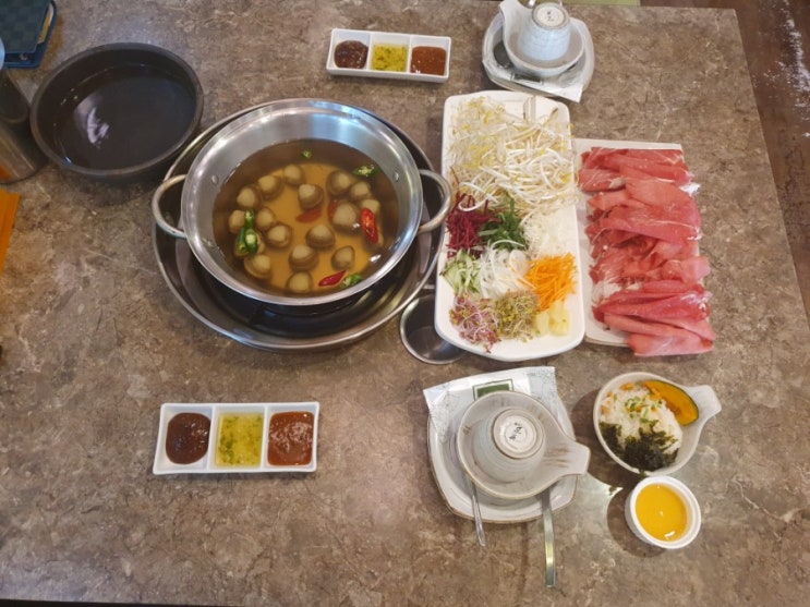  광주 월곡동 맛집 샤브향에 생조개 샤브샤브 신메뉴가 떴어요~