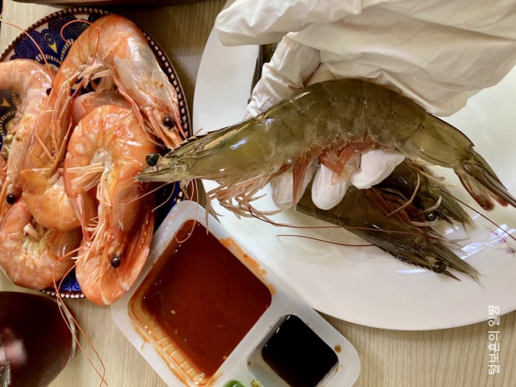  대하철 집에서 새우 즐기기/생새우회(오도리먹는법)/낮술주의