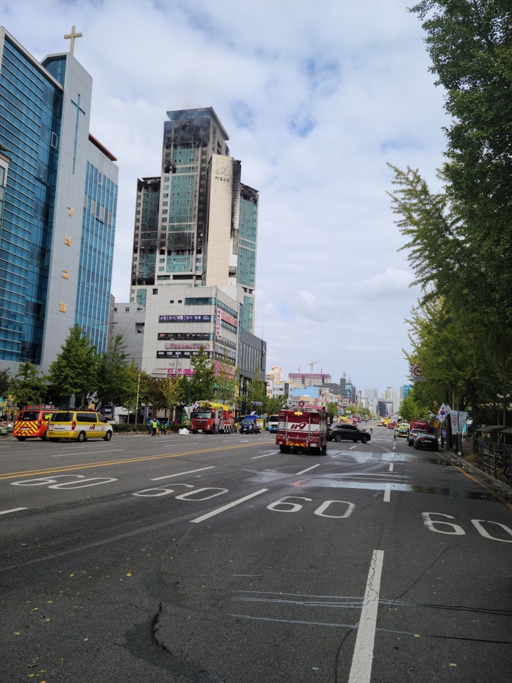  울산 아르누보 주상복합 아파트 화재