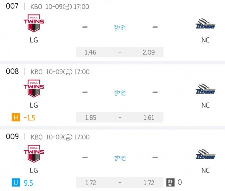 2020.10.09 KBO 프로야구 LG NC | KT 두산 | 한화 키움 2020.10.09 KBO 프로야구 LG NC | KT 두산 | 한화 키움
