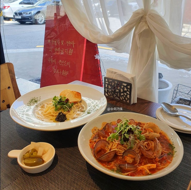  [강변역 구의역 레스토랑] 파스타 맛집 훈메이드(hunmade)에서 분위기 있는 식사ෆ