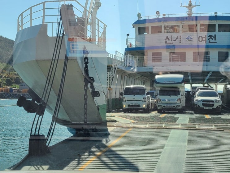  여수금오도에서 풍랑으로  돌아오다