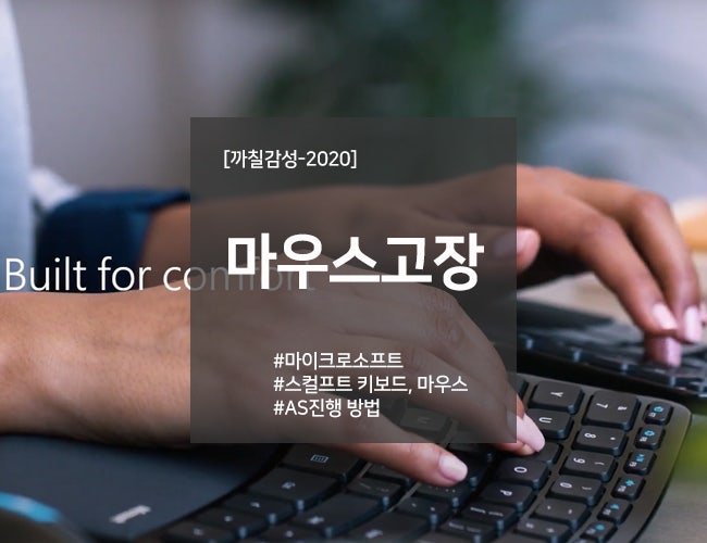 손목 통증으로 마이크로소프트 스컬프트 마우스 구매 그리고 AS 신청