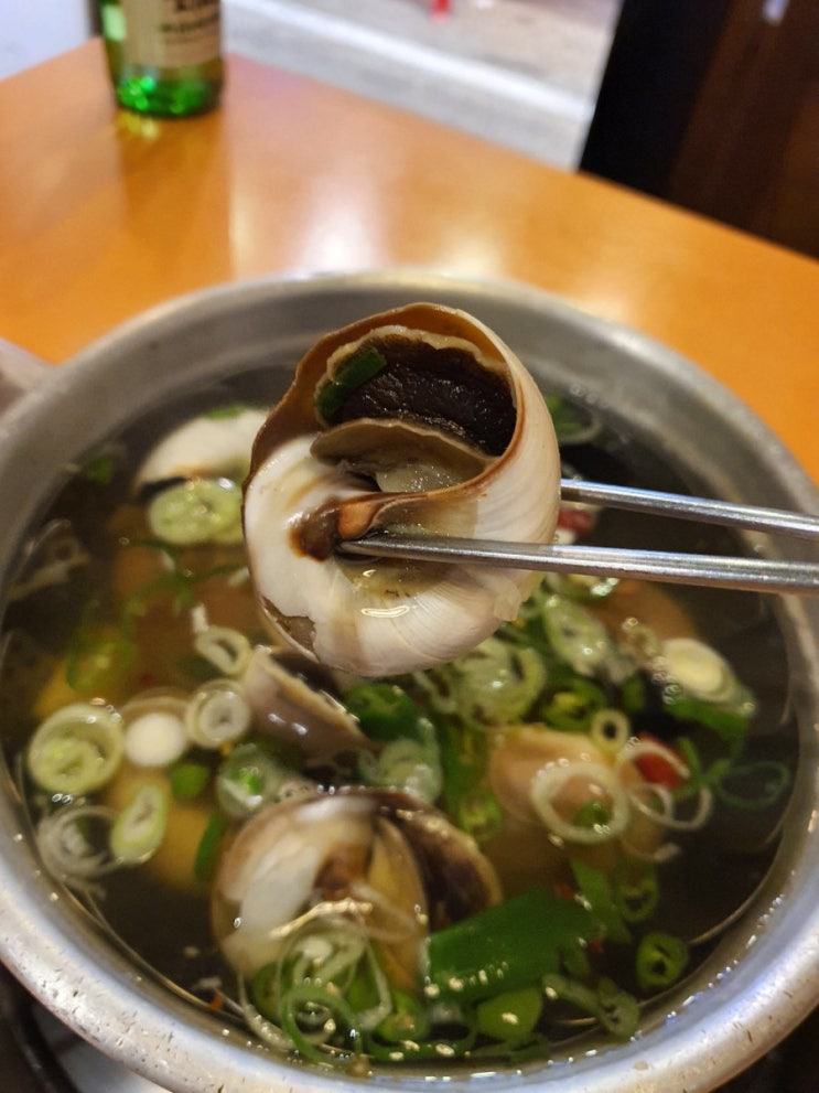  명일역 통골뱅이 맛집:명불허전 원조골뱅이,촉촉문어다리구이